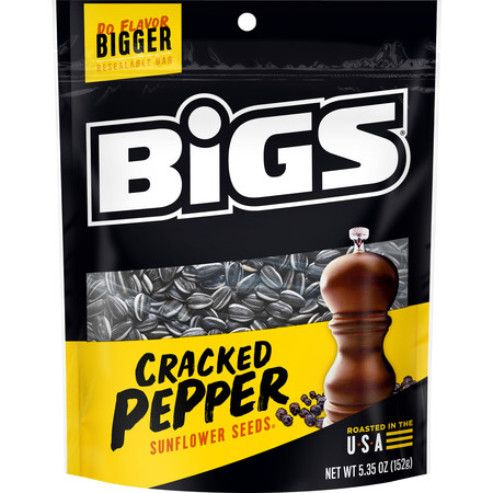 BIGS Bigs Sea Salt And Black Pepper Sunflower Seeds, PK48 9688700295